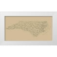 thumbnail image 1 of Stephenson 24x14 White Modern Wood Framed Museum Art Print Titled - North Carolina - Stephenson 1893, 1 of 4