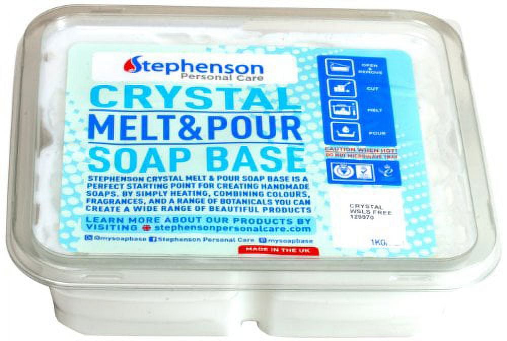 Buy Stephenson Crystal Shea Melt and Pour Soap Base Shea Butter FOR SOAP  MAKING (1 Brick / 2 lbs) US$ 17.99
