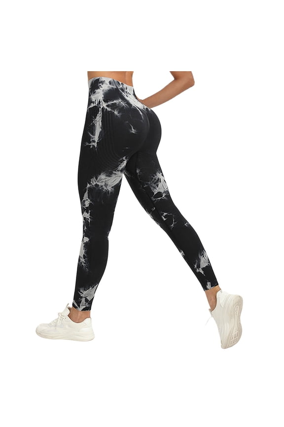 Compression Leggings for Women Gym Tummy Control Buff Lifting No Front Seam Casual Hidden Women's Yoga Pants Black