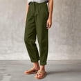 thumbnail image 1 of Stephy Women's New Thin Elastic Loose Large Size Korean Version of Everything Long Trousers Casual Trousers Haren, Black, L, 1 of 9
