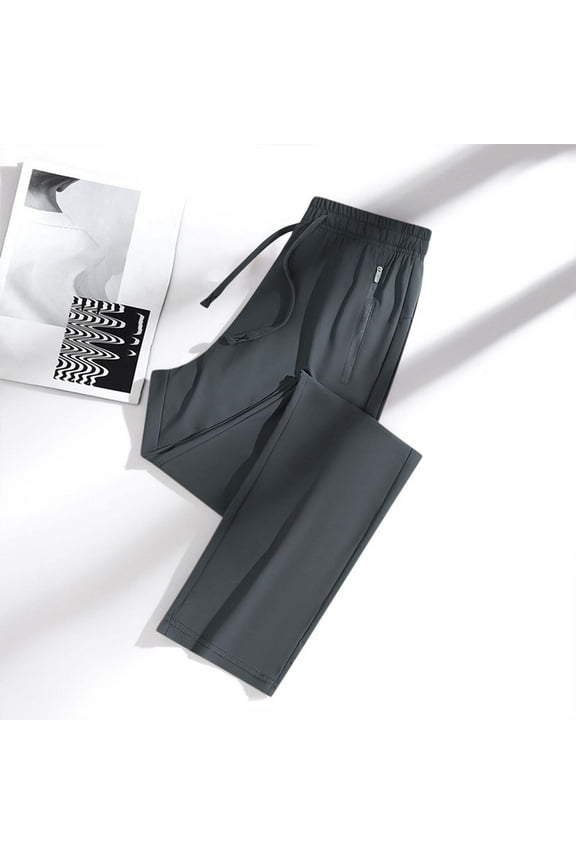 Women's New Thin Elastic Loose Large Size Korean Version of Everything Long Trousers Casual Trousers Haren, Black, L