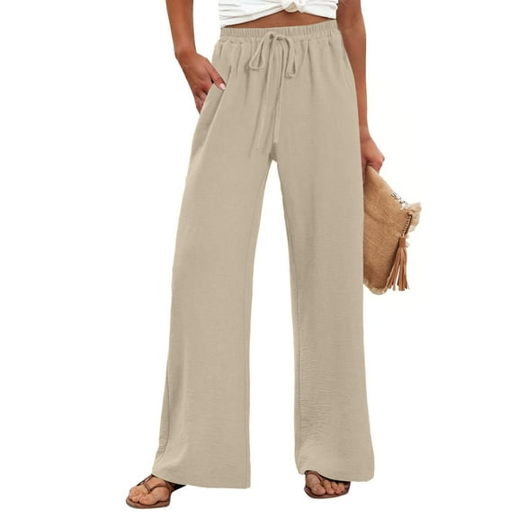 Stephy Women's New Thin Elastic Loose Large Size Korean Version of Everything Long Trousers Casual Trousers Haren, Black, L