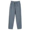 thumbnail image 1 of Stephy Women's New Thin Elastic Loose Large Size Korean Version of Everything Long Trousers Casual Trousers Haren, Black, L, 1 of 2