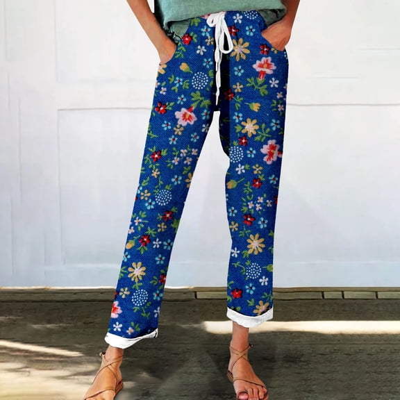 Stephy Women's New Thin Elastic Loose Large Size Korean Version of Everything Long Trousers Casual Trousers Haren, Black, L