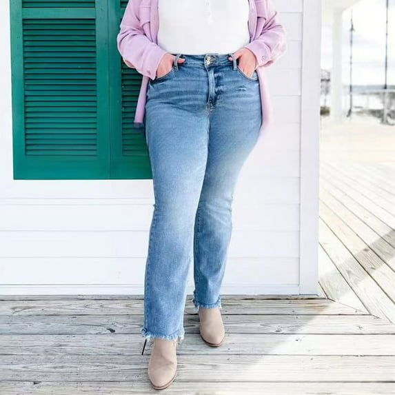 Stephy Women's New Thin Elastic Loose Large Size Korean Version of Everything Long Trousers Casual Trousers Haren, Black, L