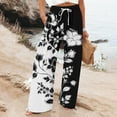 thumbnail image 1 of Stephy Women's New Thin Elastic Loose Large Size Korean Version of Everything Long Trousers Casual Trousers Haren, Black, L, 1 of 5