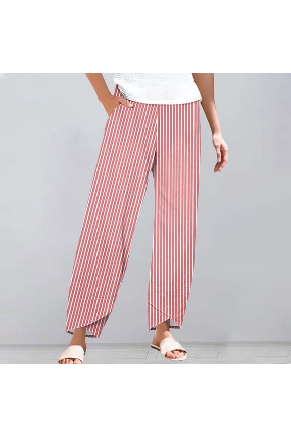 Women's New Thin Elastic Loose Large Size Korean Version of Everything Long Trousers Casual Trousers Haren, Black, L