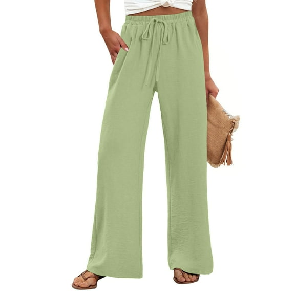 Stephy Women's New Thin Elastic Loose Large Size Korean Version of Everything Long Trousers Casual Trousers Haren, Black, L