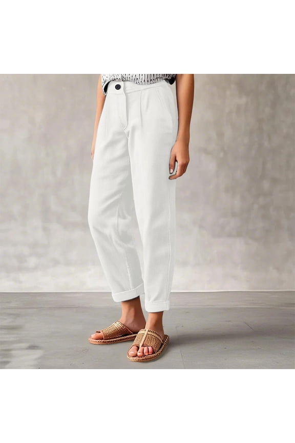 Women's New Thin Elastic Loose Large Size Korean Version of Everything Long Trousers Casual Trousers Haren, Black, L