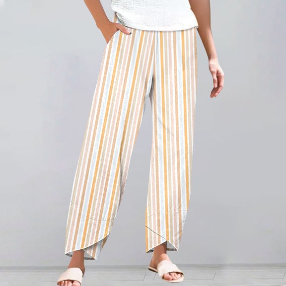 Stephy Women's New Thin Elastic Loose Large Size Korean Version of Everything Long Trousers Casual Trousers Haren, Black, L