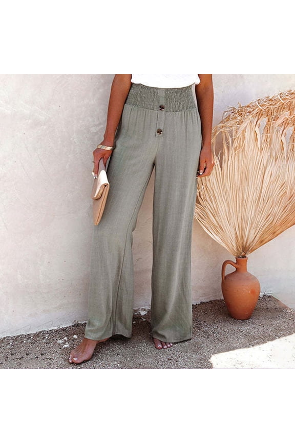 Women's New Thin Elastic Loose Large Size Korean Version of Everything Long Trousers Casual Trousers Haren, Black, L