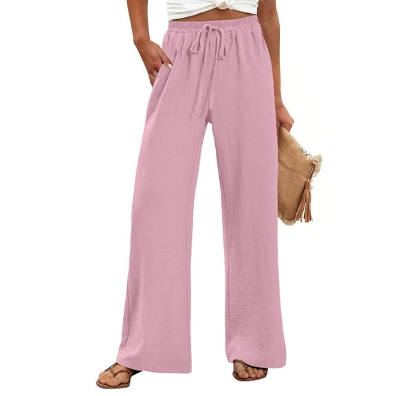 Stephy Women's New Thin Elastic Loose Large Size Korean Version of Everything Long Trousers Casual Trousers Haren, Black, L