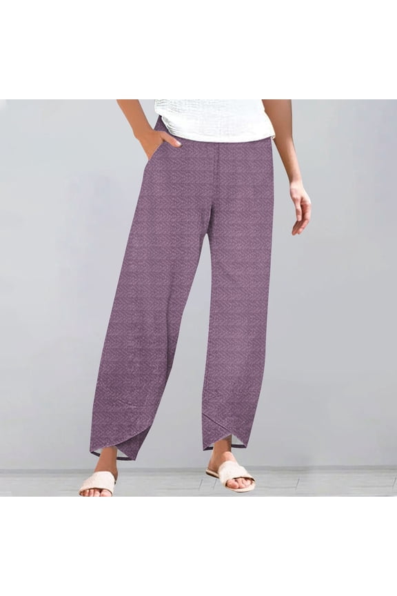 Women's New Thin Elastic Loose Large Size Korean Version of Everything Long Trousers Casual Trousers Haren, Black, L