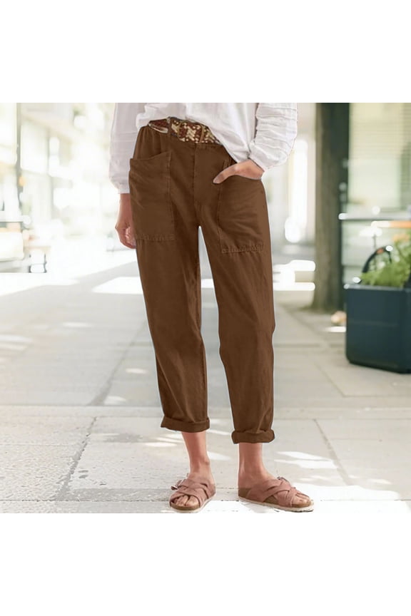 Women's New Thin Elastic Loose Large Size Korean Version of Everything Long Trousers Casual Trousers Haren, Black, L