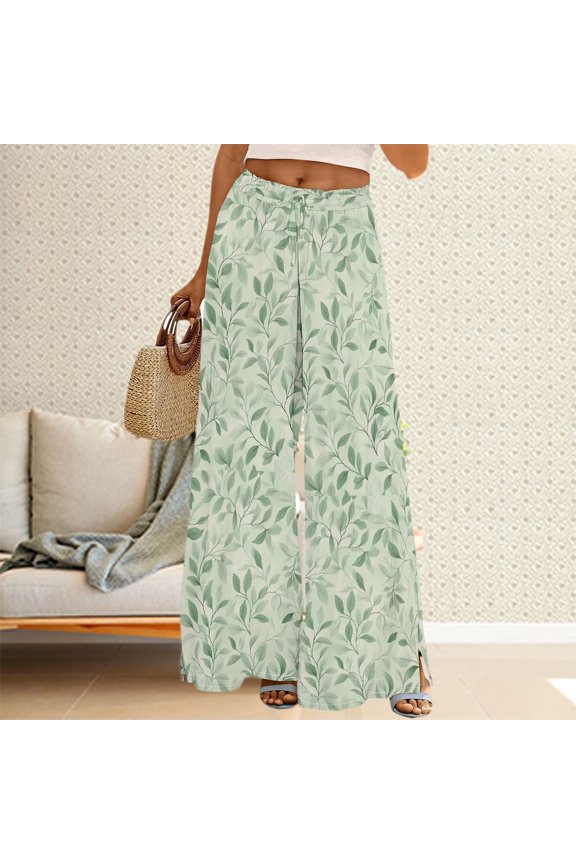 Women's New Thin Elastic Loose Large Size Korean Version of Everything Long Trousers Casual Trousers Haren, Black, L