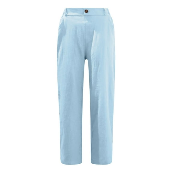 Stephy Women's New Thin Elastic Loose Large Size Korean Version of Everything Long Trousers Casual Trousers Haren, Black, L