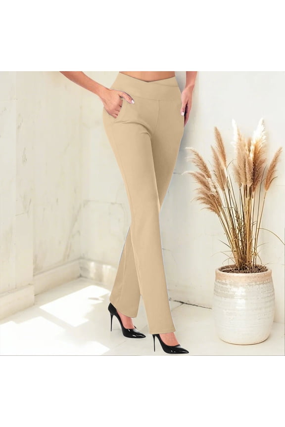 Women's New Thin Elastic Loose Large Size Korean Version of Everything Long Trousers Casual Trousers Haren, Black, L