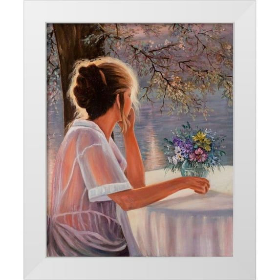 Stepien, Ryszard 20x24 White Modern Wood Framed Museum Art Print Titled - Dreaming about Darling