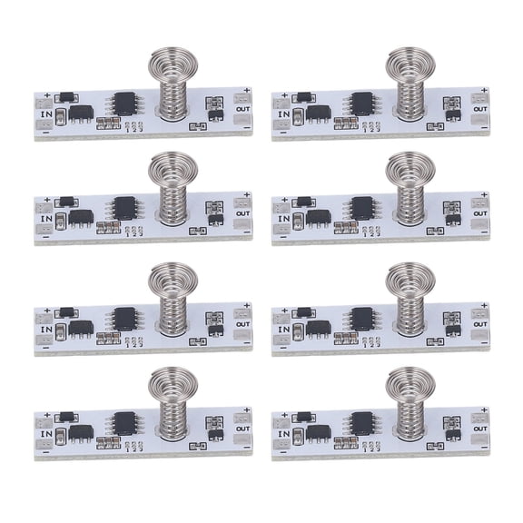 Stepless LED Dimmer, 8Pcs 32KHZ Touch Switch Panel, DC5,24V,,25 To 85 Operation