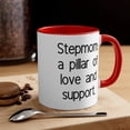 thumbnail image 1 of Stepmom Gifts Two-Tone 11oz Mug "Stepmom: a pillar of love and support.", 1 of 4