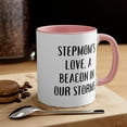 thumbnail image 1 of Stepmom Gifts Two-Tone 11oz Mug "Stepmom's love, a beacon in our storms.", 1 of 4