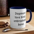 thumbnail image 1 of Stepmom Gifts Two-Tone 11oz Mug "Stepmom's love binds, unbreakable bond.", 1 of 4