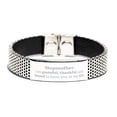 thumbnail image 1 of Stepmother Appreciation Gifts, I am grateful, thankful, and blessed, Thank You Stainless Steel Bracelet for Stepmother, Birthday Inspiration Gifts for Stepmother, 1 of 4