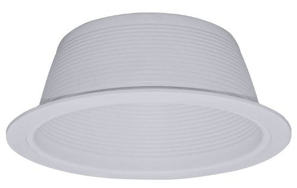 6-Inch White Metal Recessed Can Light Trim, 12-Pack