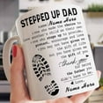 thumbnail image 1 of Stepped Up Dad Mug, Personalized Stepped Up Dad Mug, Fathers Day Mug Cups, Best Gift for Dad, 1 of 5