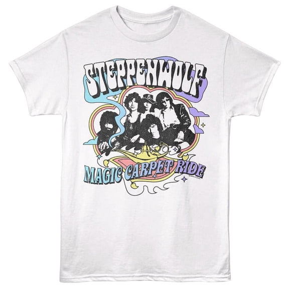Steppenwolf Magic Carpet Ride Men's T Shirt (White, Adult4XL)
