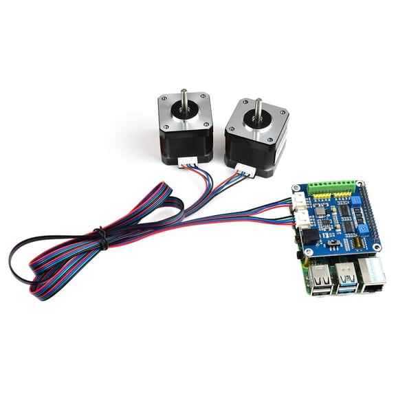 Stepper Motor Driver for Raspberry Pi Dual Motor Control, Up to 1/32 Microstepping Driver