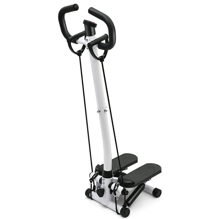 Stepper with Handlebar Stair Stepper for Exercises for Leg Workout Super Quiet Space Saving Home Cardio Machine Suitable Beginners Seniors Adults
