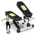 thumbnail image 1 of Steppers for Exercise at Home, Hydraulic Mini Stair Stepper with Resistance Bands & LCD Monitor, Portable Under Desk Cardio Equipment Step Machine for Home Gym, 1 of 5