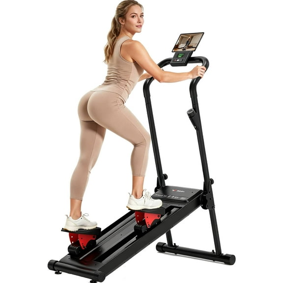 Stair Stepper Machine, Stair Climber with 77LBS Resistance Achievable, Stair Stepping Machine for Cardio & Lower Body Workouts, LED Screen, Magnetic Resistance System, Exercise Machine for Home Gym