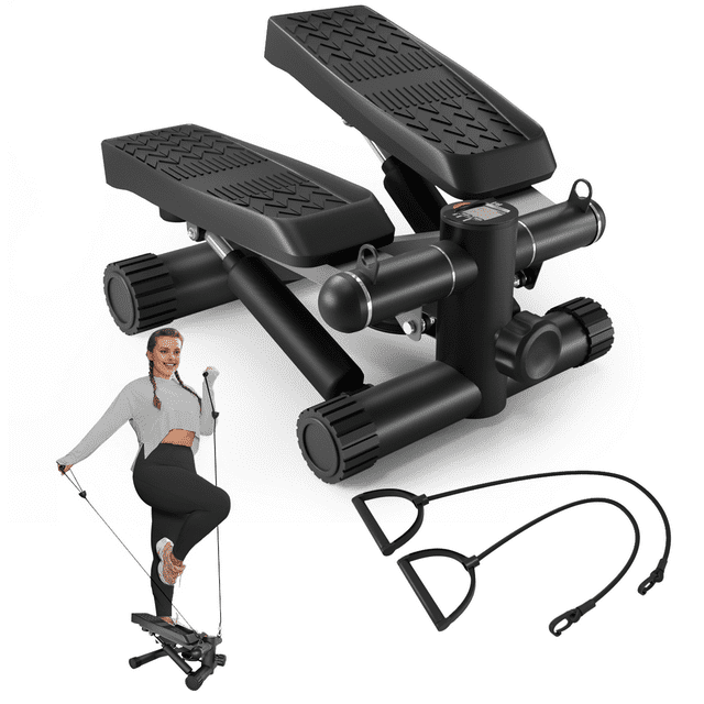 Steppers for Exercise Stair Stepper with Resistance Bands Mini Stepper