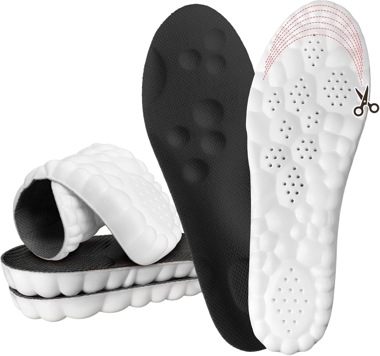 Steppers Insoles for Men & Women, 2026 New 4D Memory Foam Cloud Footstr ...