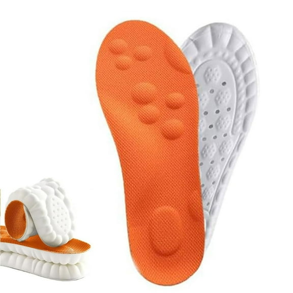 Steppers Insoles for Men Women, 4D Cloud Comfort Memory Foam Inserts with Arch Support & Breathable Cushions for All Shoes