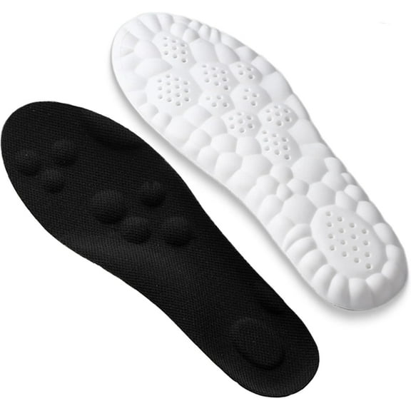 Steppers Insoles for Men Women - 4D Cloud Technology Insole with Arch Support, Memory Foam Shoe Inserts for Pain Relief, Trim to Fit Comfort Insoles