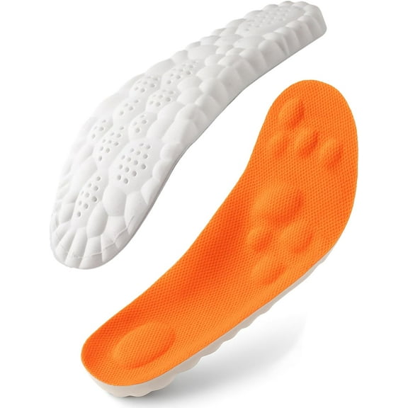 Steppers Insoles for Men Women - 4D Cloud Technology Insole with Arch Support, Memory Foam Shoe Inserts for Pain Relief, Trim to Fit Comfort Insoles