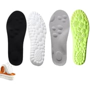 Steppes Insoles Men & Women, Massage Cushion Insoles, Memory Foam Soles with Arch Support, U-Shape Breathable Soles