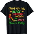 thumbnail image 1 of Stepping Into Black History Month With God Christian Girl T-Shirt, 1 of 5