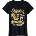 thumbnail image 1 of Stepping Into My 19th Birthday Shirt Women 19 Year Old Bday T-Shirt, 1 of 4