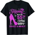 thumbnail image 1 of Stepping Into My 55th Birthday With God's Grace And Mercy T-Shirt, 1 of 4