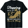 thumbnail image 1 of Stepping Into My 63rd Birthday With God's Grace and Mercy T-Shirt, 1 of 5