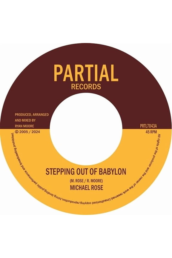 Michael Rose & Twilight Circus Stepping Out of Babylon (Vinyl Record) 7" Single