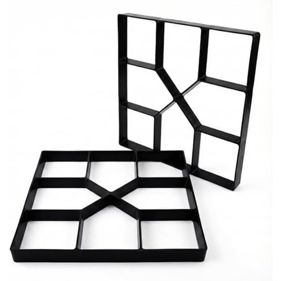 Stepping Stone Mold for Garden Walkway  2 Pack Reusable Concrete Paver Mold, 15.7 Inch DIY Pathway & Patio Stone Form for Outdoor Landscaping$$Tools & Hardware Other