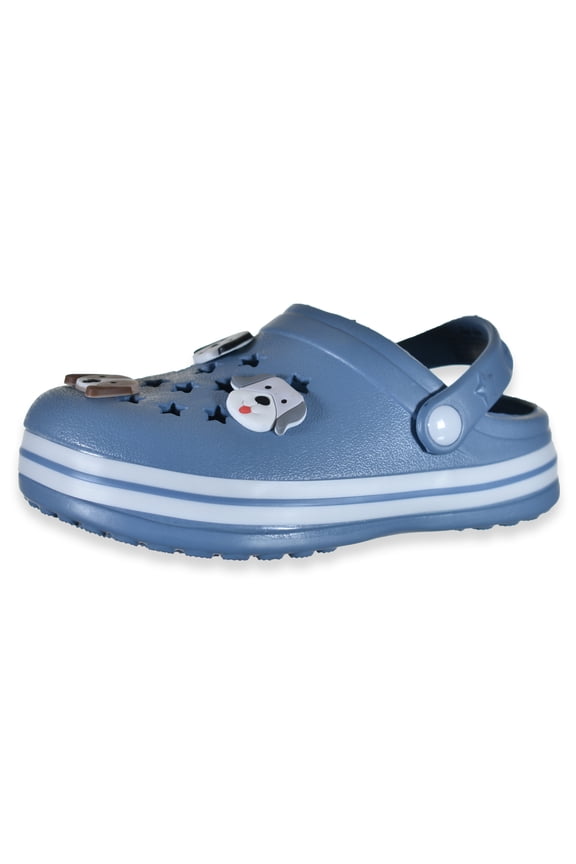 Boys' Dog Clogs Color: slate blue Size: 8 toddler