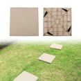 thumbnail image 1 of Stepping Stones With Ground Stakes Circle Beige Innovative Ground Design Four Ground Stakes Extra Stability Prevent Movement Lightweight Build Resin Material Weather Resistant Easy, 1 of 10