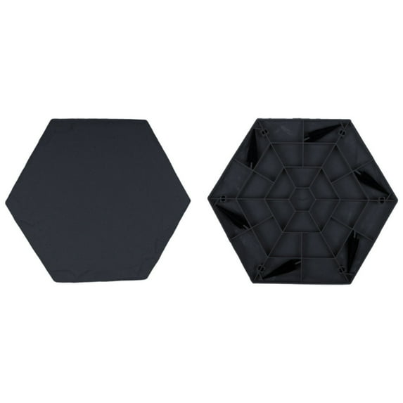 Stepping Stones with Ground Stakes Stepping Stones with Stakes Home Or Garden Step Stones For Outdoor Walkway Or Pavers (Hexagon - Black) Garden Decor Outdoor Decor,1 Pc