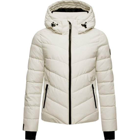 Marikoo Women's Quilted Puffer Winter Jacket with Hood - Weather-Resistant - Samuiaa XVI